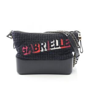 Chanel Gabrielle de Hobo Shoulder Bag Navy Blue Black Multicolor